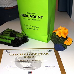 Vedle darů získali ocenění i Certifikát GLOBE Star 2020.